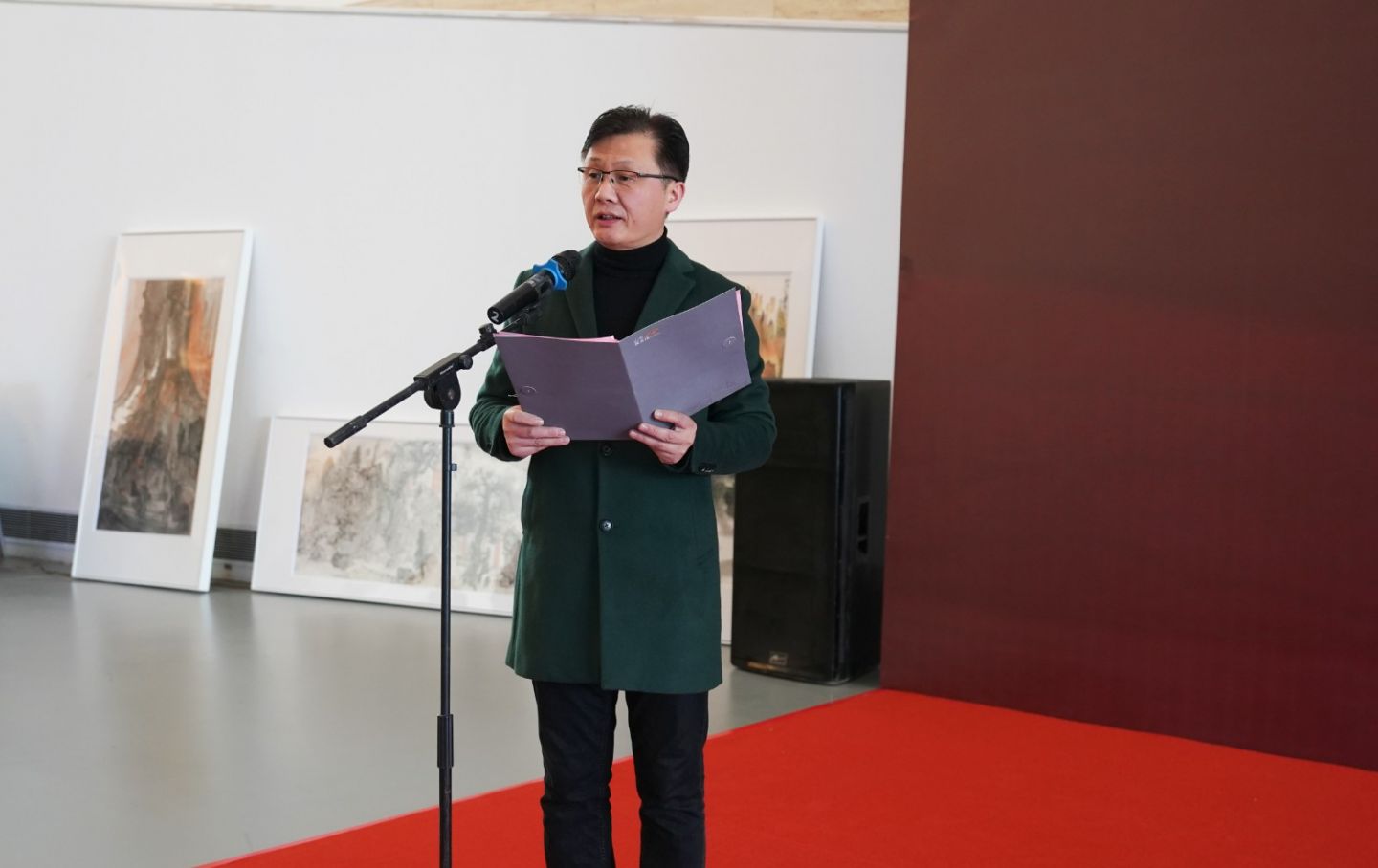 “天地人和 山河壯麗——當代山水畫名家邀請展”在山東美術館開幕