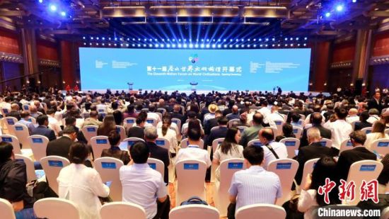 　　第十一屆尼山世界文明論壇9日在曲阜尼山開(kāi)幕。梁犇 攝